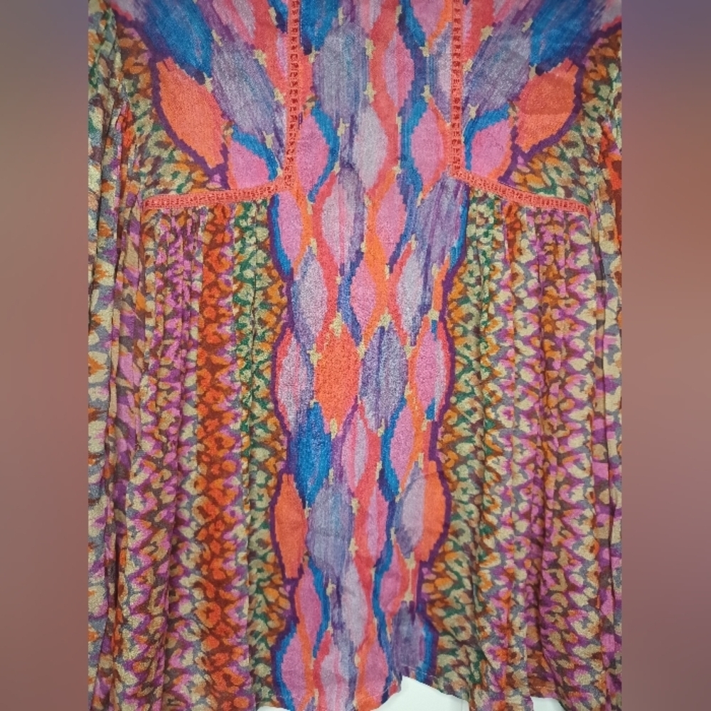 Anthropologie Multicolor Patterned Blouse - Picture 4 of 11